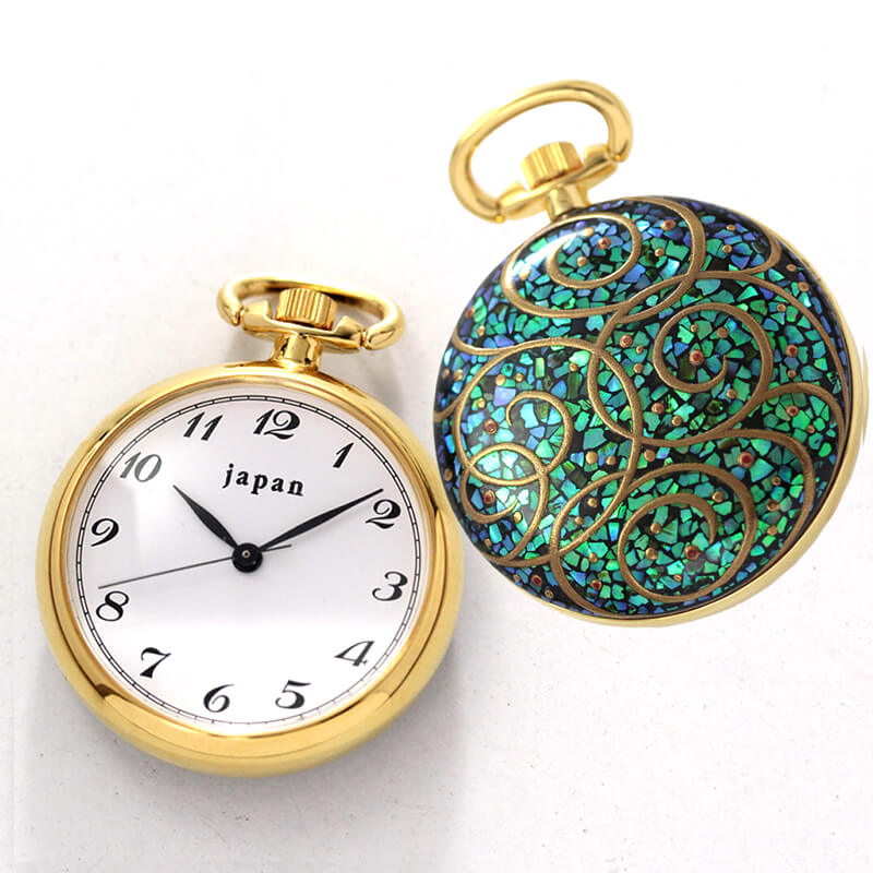 japan(ジャパン) 蒔絵懐中時計 田中貴司 涼 ja-005
