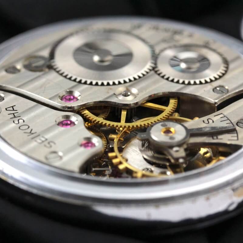 【Sold out】まだまだ使える19セイコー鉄道時計/15石/秒針止め機能/絶版時計/オーバーホール済