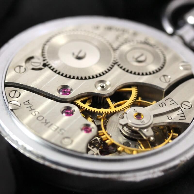 昭和の19セイコー鉄道時計/15石/ダイアフレックス/絶版時計/オーバーホール済