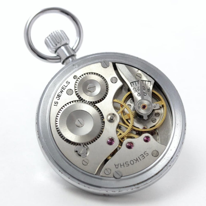 【Sold out】昭和40年の19セイコー鉄道時計/15石/秒針止め機能/絶版時計/オーバーホール済