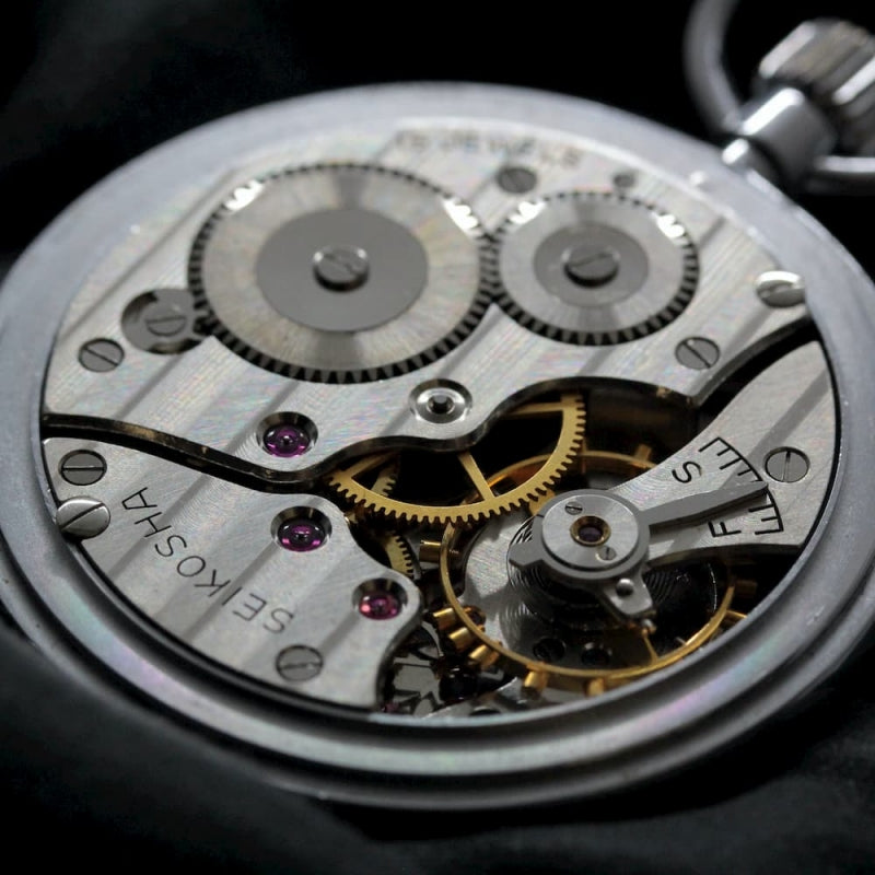 昭和の19セイコー鉄道時計/15石/ダイアフレックス/絶版時計/オーバーホール済