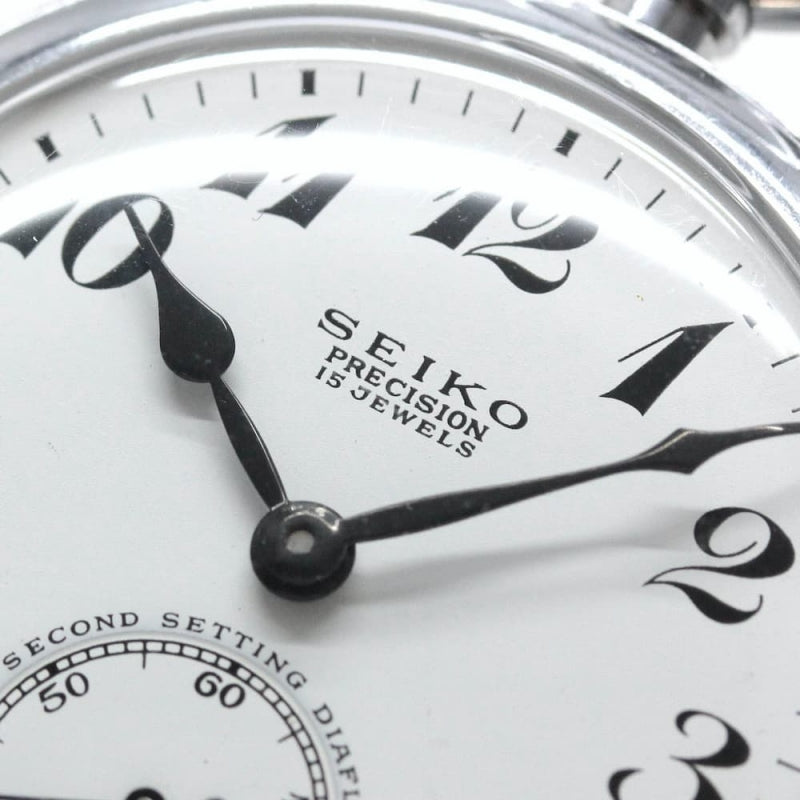 昭和42年の19セイコー鉄道時計/15石/秒針止め機能/絶版時計/19seiko-1037