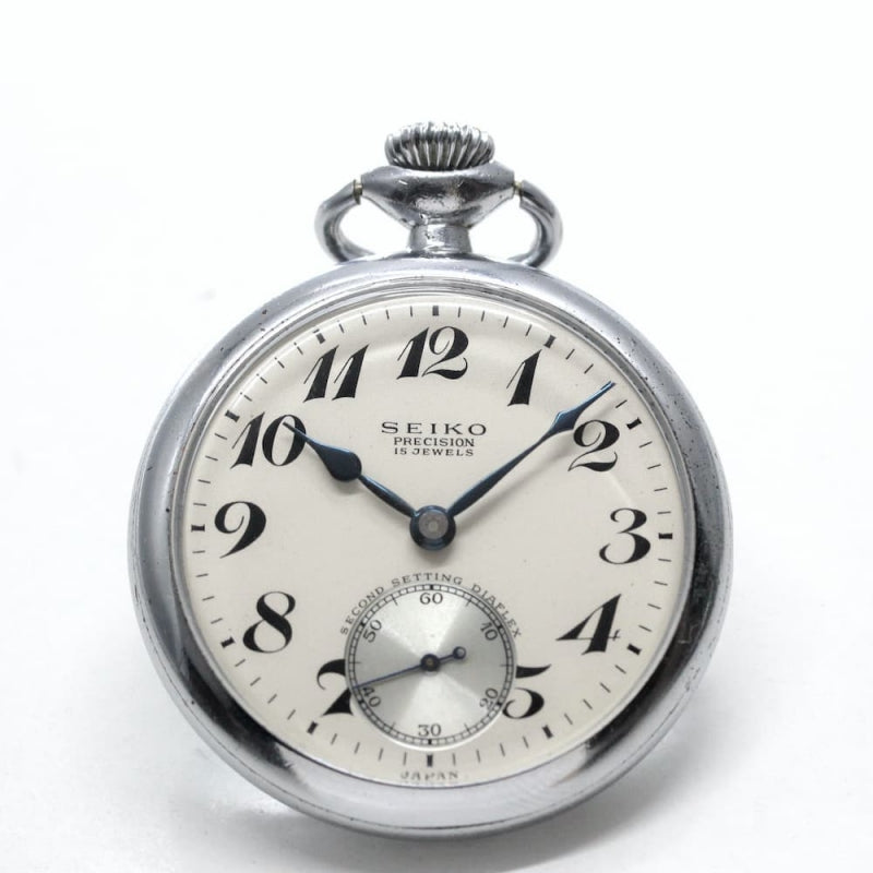 昭和37年の19セイコー鉄道時計/15石/秒針止め機能/絶版時計/19seiko-1060