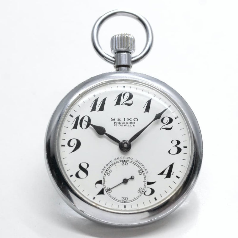 昭和45年の19セイコー鉄道時計/15石/秒針止め機能/絶版時計/19seiko-1061