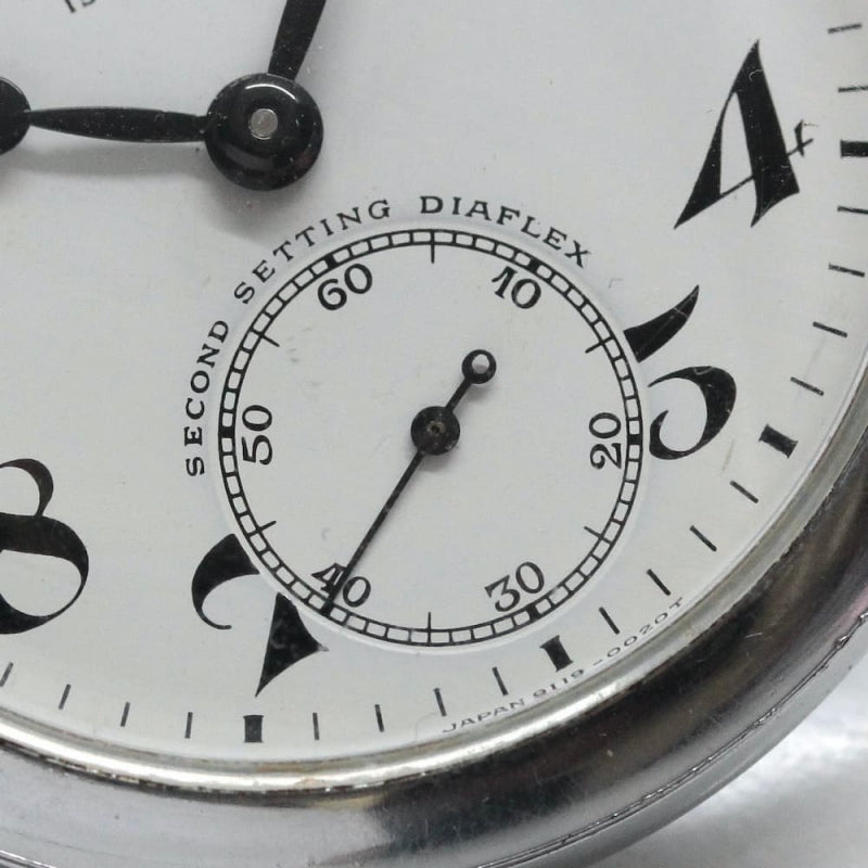 昭和45年の19セイコー鉄道時計/15石/秒針止め機能/絶版時計/19seiko-1061