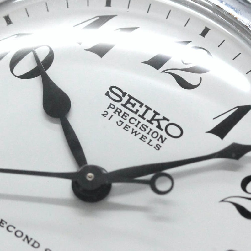 昭和47年の19セイコー鉄道時計21石/秒針止め機能/絶版時計/19seiko-1062