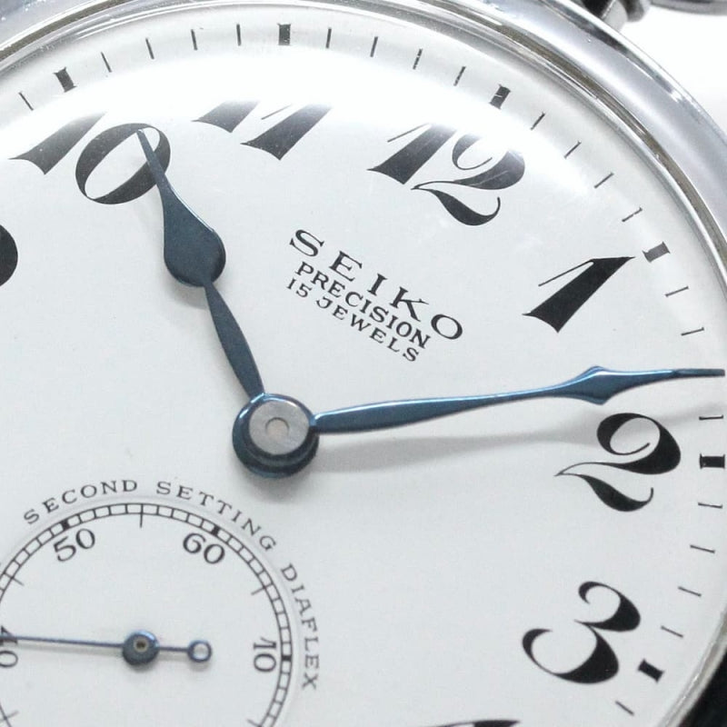 昭和41年の19セイコー鉄道時計/15石/秒針止め機能/絶版時計/19seiko-1064