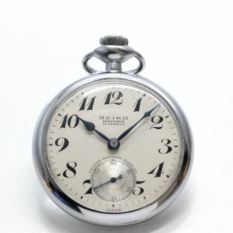 昭和36年の19セイコー鉄道時計/15石/秒針止め機能/絶版時計/19seiko-1065