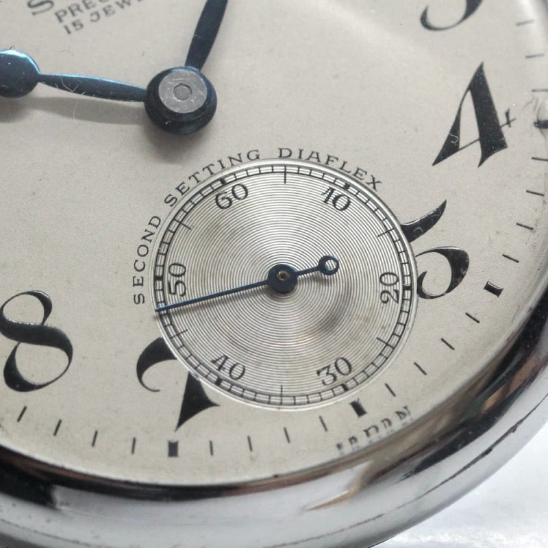 昭和36年の19セイコー鉄道時計/15石/秒針止め機能/絶版時計/19seiko-1065