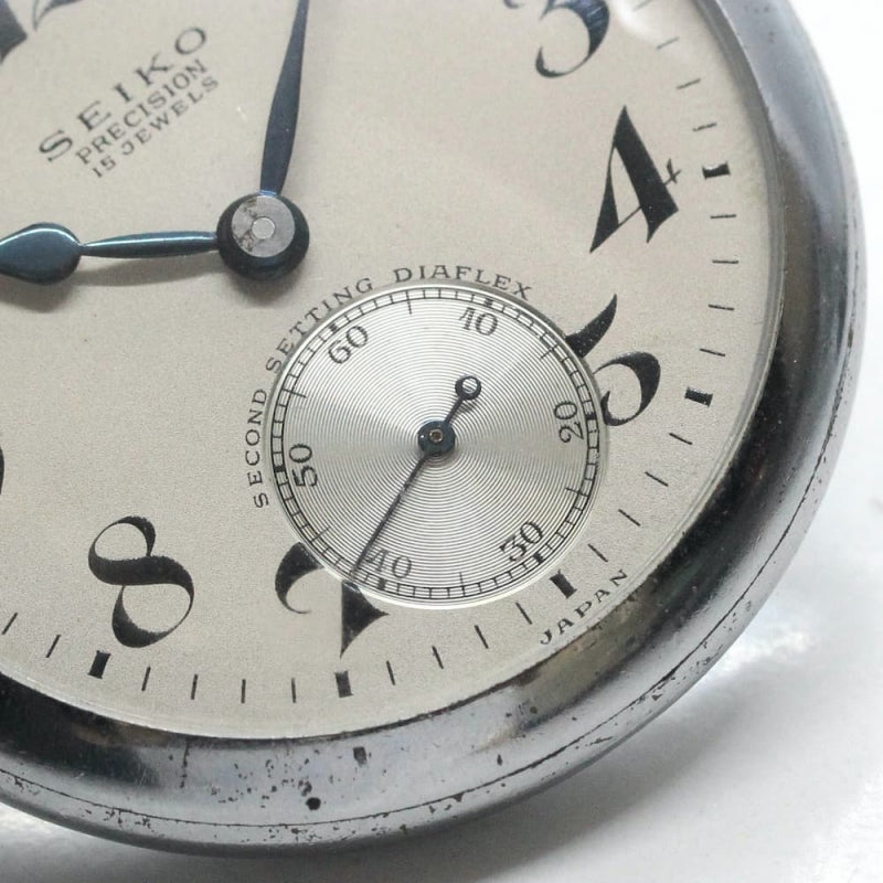 昭和36年の19セイコー鉄道時計/15石/秒針止め機能/絶版時計/19seiko-1066
