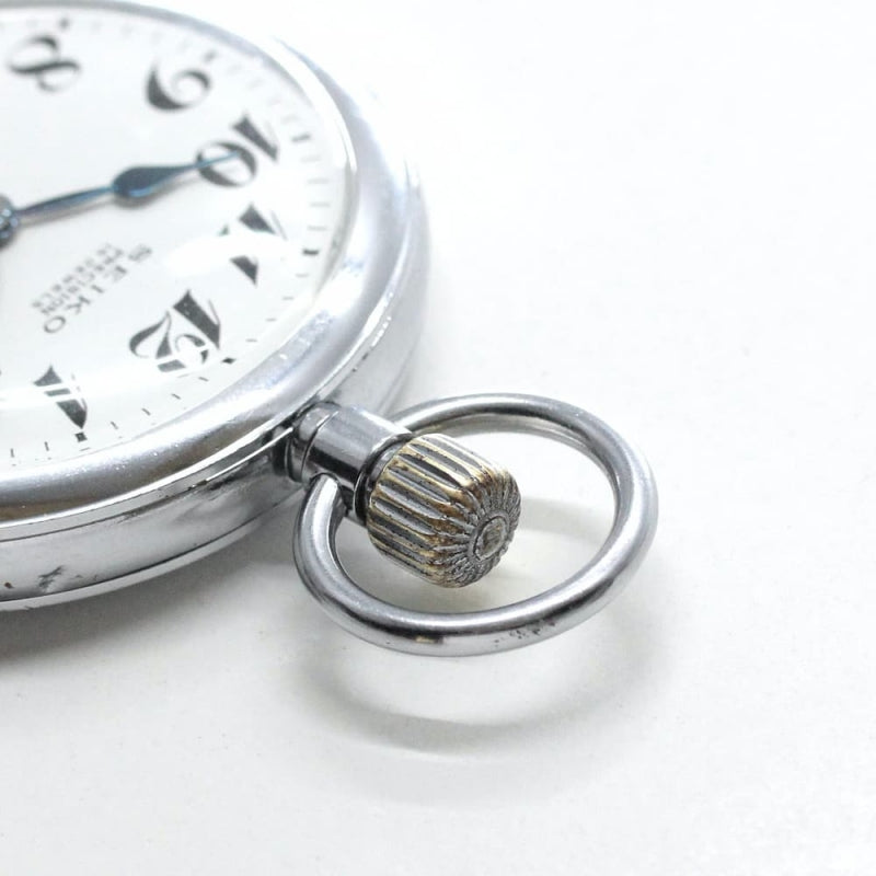 昭和41年の19セイコー鉄道時計/15石/秒針止め機能/絶版時計/19seiko-1068