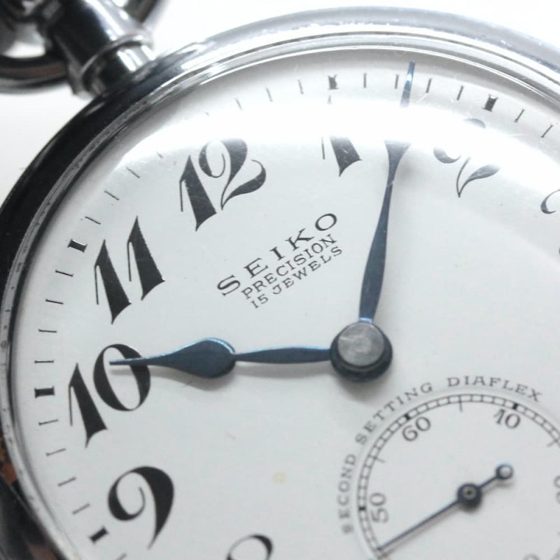 昭和39年の19セイコー鉄道時計/15石/秒針止め機能/絶版時計/オーバーホール済/19seiko-1071