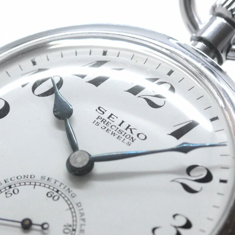 昭和44年の19セイコー鉄道時計/15石/秒針止め機能/絶版時計/19seiko-1078