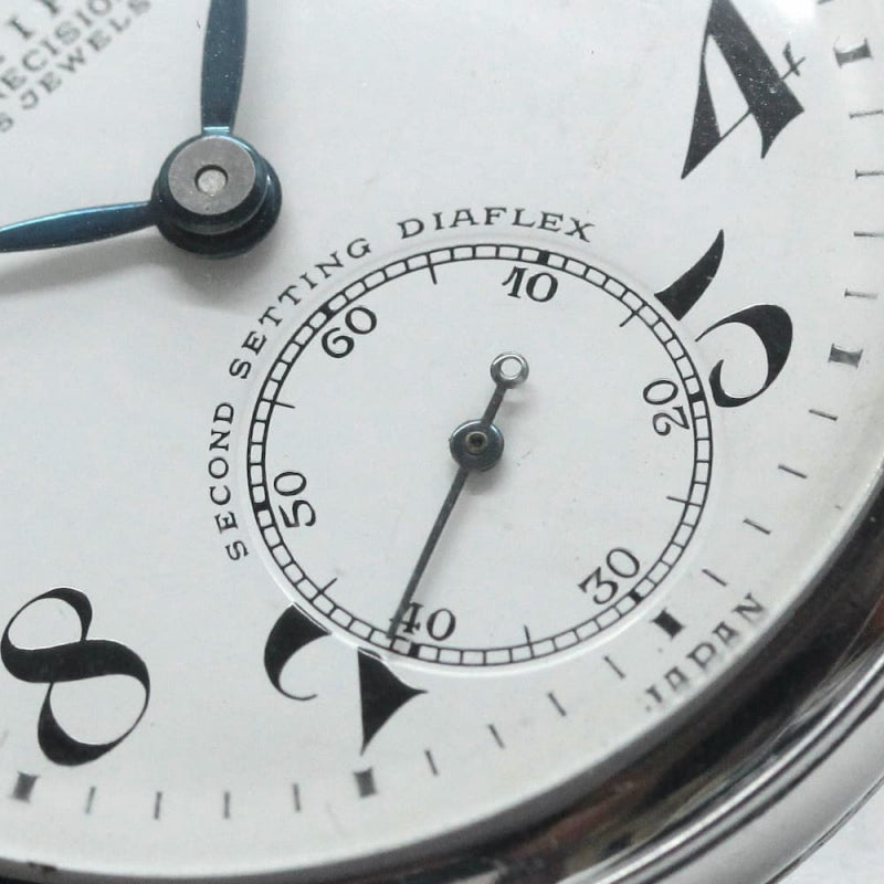 昭和40年の19セイコー鉄道時計/15石/秒針止め機能/絶版時計/オーバーホール済/19seiko-1091