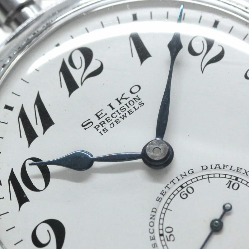 昭和39年の19セイコー鉄道時計/15石/秒針止め機能/絶版時計/オーバーホール済/19seiko-1095