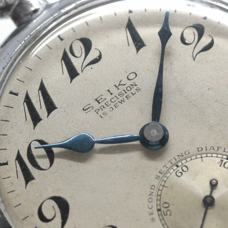 昭和35年の19セイコー鉄道時計/15石/秒針止め機能/絶版時計/19seiko-1103