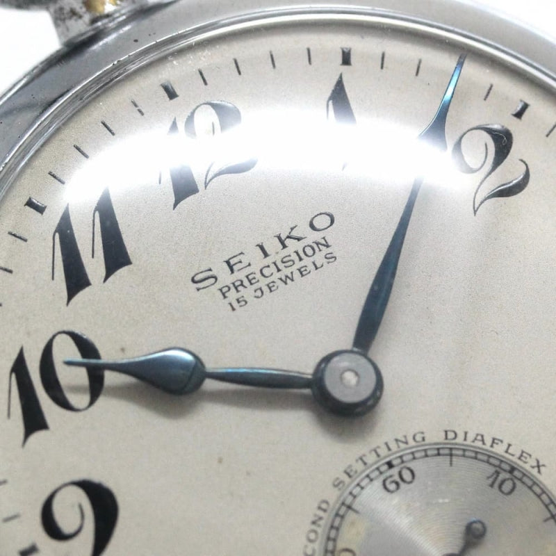 昭和37年の19セイコー鉄道時計/15石/秒針止め機能/絶版時計/19seiko-1120