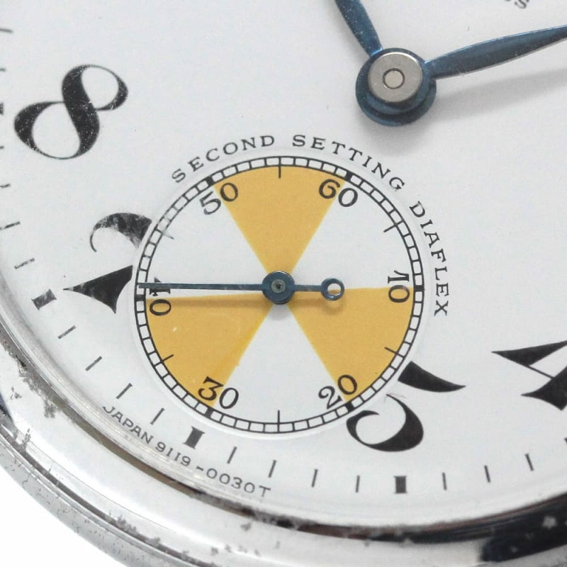 19セイコー鉄道時計/15石/秒針止め機能/絶版時計/オーバーホール済/日本電信電話公社/19seiko-1124