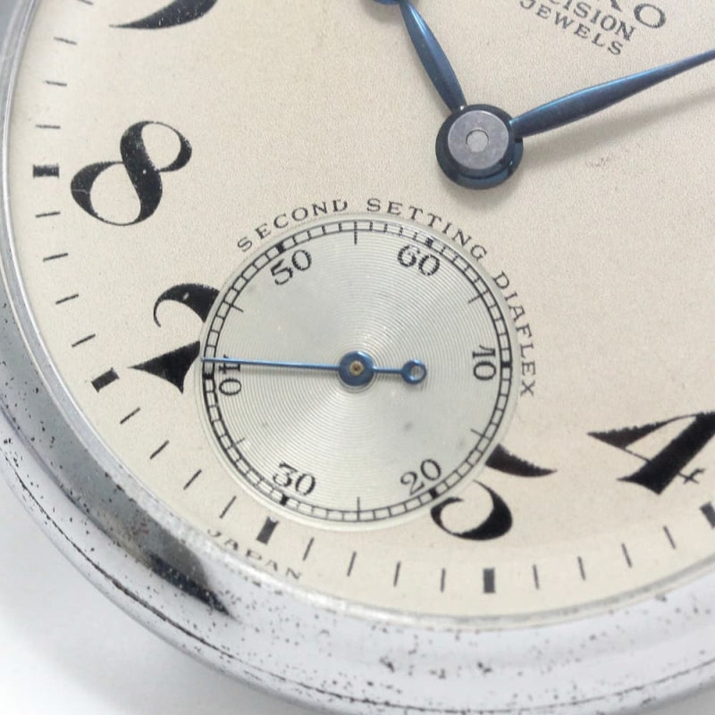昭和37年の19セイコー鉄道時計/15石/秒針止め機能/絶版時計/19seiko-1128
