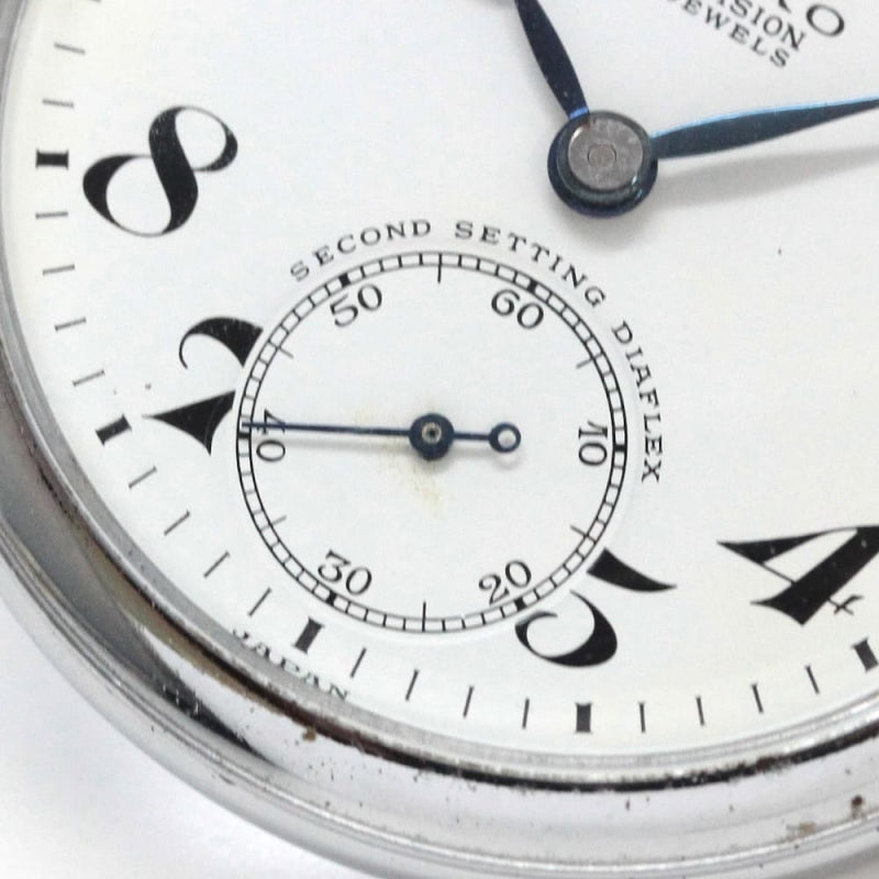 昭和40年の19セイコー鉄道時計/15石/秒針止め機能/絶版時計/オーバーホール済/19seiko-1131