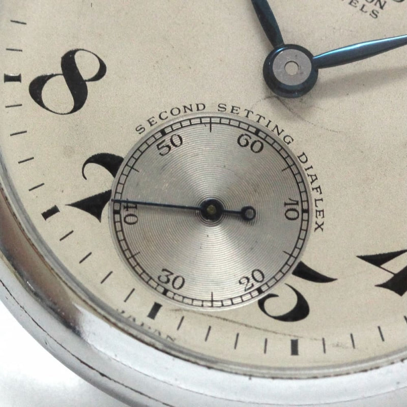 昭和37年の19セイコー鉄道時計/15石/秒針止め機能/絶版時計/19seiko-1140