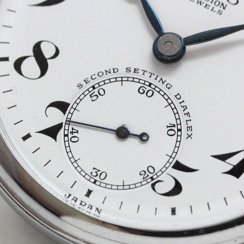 昭和40年の19セイコー鉄道時計/15石/秒針止め機能/絶版時計/オーバーホール済/19seiko-1146