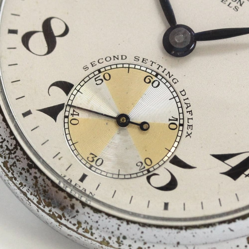 昭和の19セイコー鉄道時計/15石/ダイアフレックス/絶版時計/オーバーホール済/日本電信電話公社/19seiko-1151