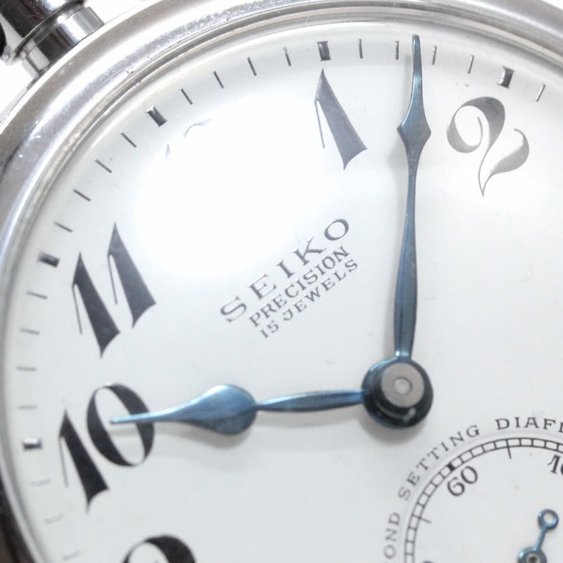 昭和41年の19セイコー鉄道時計/15石/秒針止め機能/絶版時計/19seiko-1174