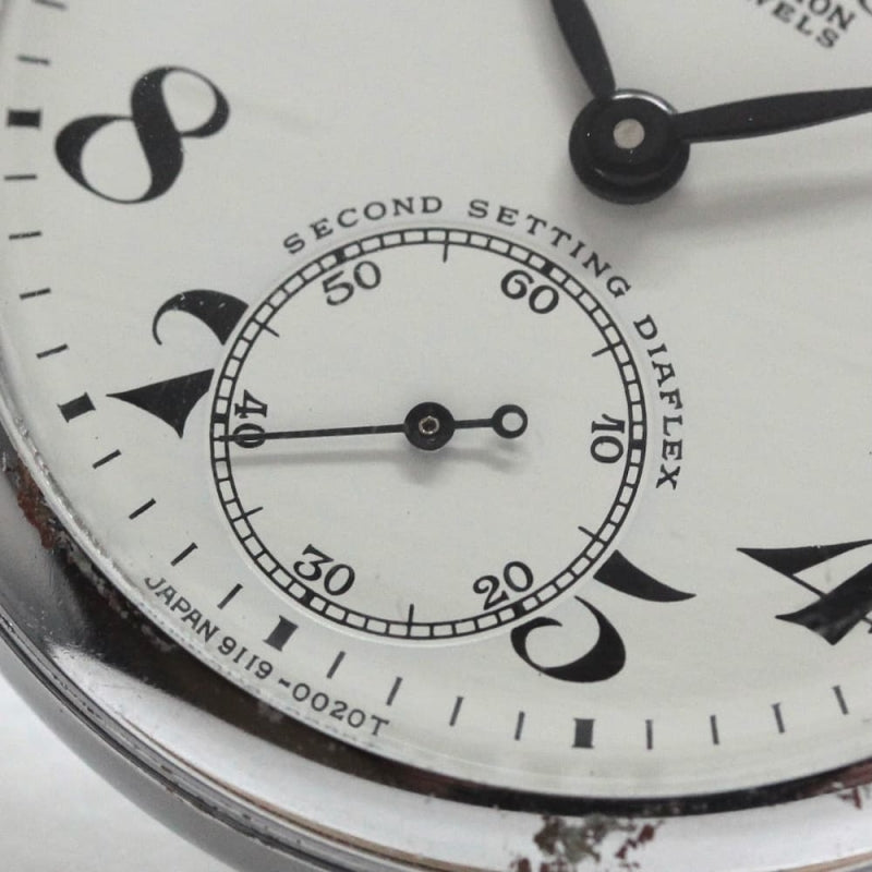 昭和43年の19セイコー鉄道時計/15石/秒針止め機能/絶版時計/オーバーホール済/19seiko-1181