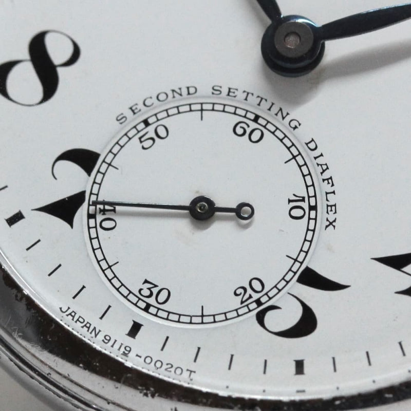 昭和41年の19セイコー鉄道時計/15石/秒針止め機能/絶版時計/19seiko-1183