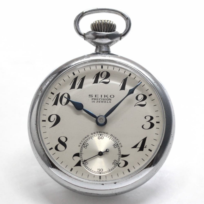 昭和36年の19セイコー鉄道時計/15石/秒針止め機能/絶版時計/19seiko-1186