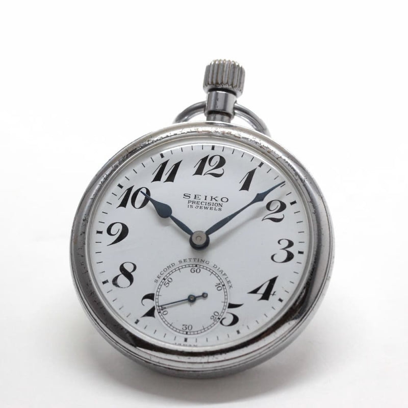 昭和39年の19セイコー鉄道時計/15石/秒針止め機能/絶版時計/19seiko-1194