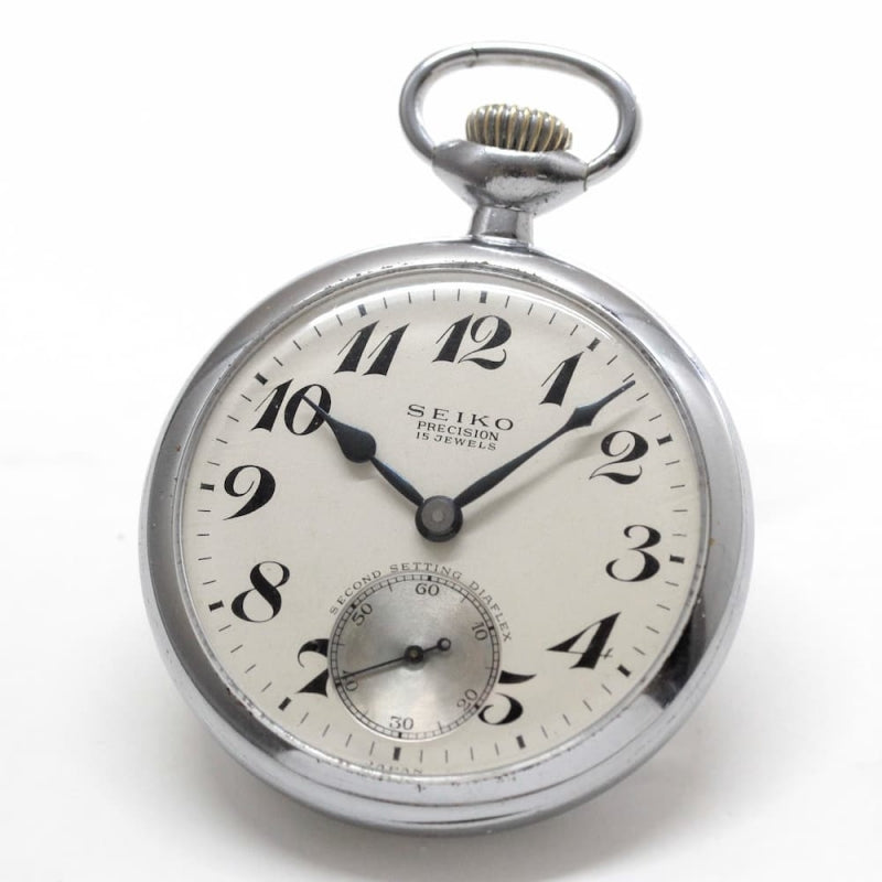 昭和36年の19セイコー鉄道時計/15石/秒針止め機能/絶版時計/19seiko-1202
