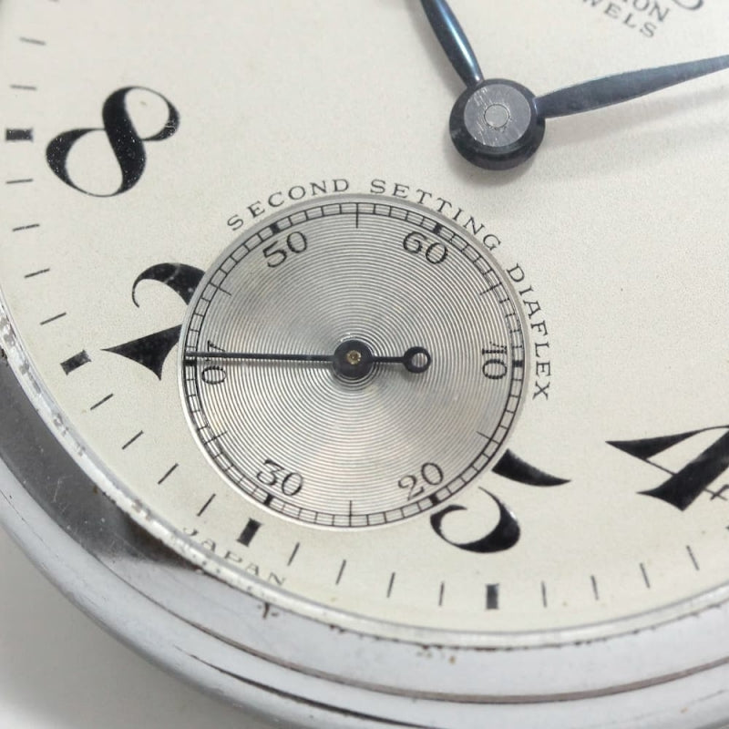昭和36年の19セイコー鉄道時計/15石/秒針止め機能/絶版時計/19seiko-1202