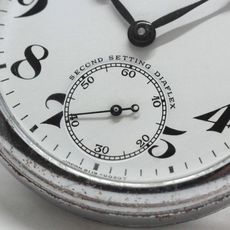 昭和46年の19セイコー鉄道時計/15石/秒針止め機能/絶版時計/19seiko-1220