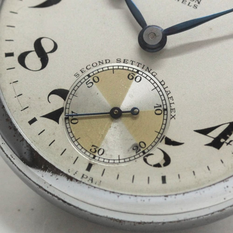 昭和の19セイコー鉄道時計/15石/ダイアフレックス/絶版時計/オーバーホール済/日本電信電話公社/19seiko-1232