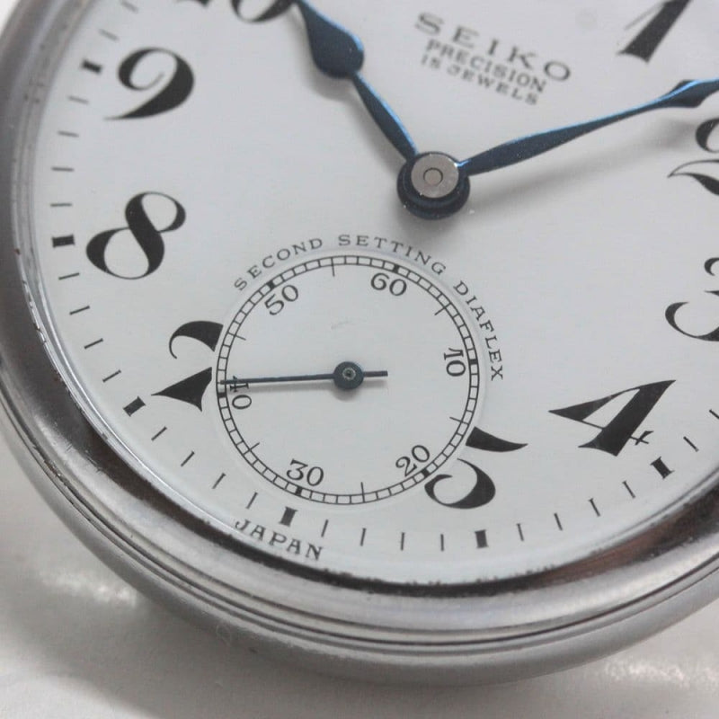 昭和38年の19セイコー鉄道時計/15石/秒針止め機能/絶版時計/19seiko-1293