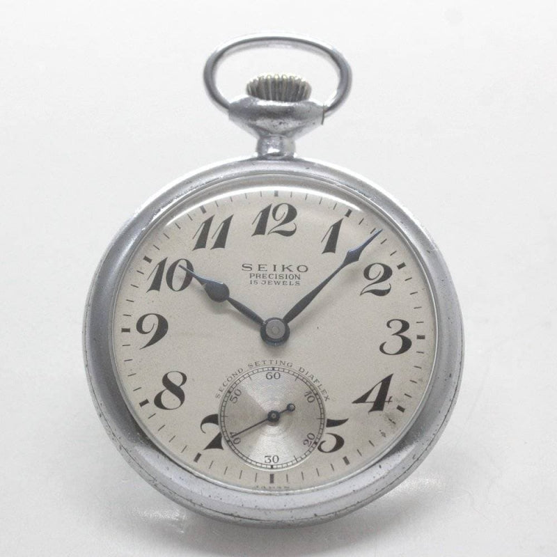 昭和37年の19セイコー鉄道時計/15石/秒針止め機能/絶版時計/19seiko-1296