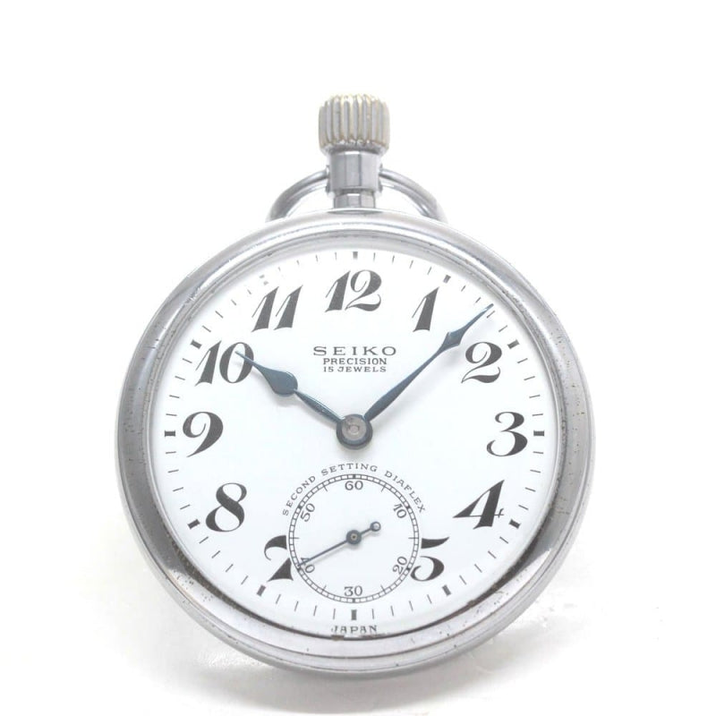 昭和41年の19セイコー鉄道時計/15石/秒針止め機能/絶版時計/19seiko-1297