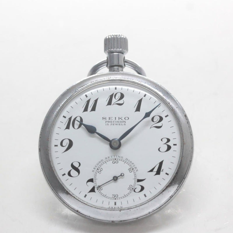 昭和38年の19セイコー鉄道時計/15石/秒針止め機能/絶版時計/19seiko-1299