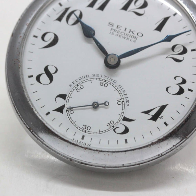 昭和38年の19セイコー鉄道時計/15石/秒針止め機能/絶版時計/19seiko-1299