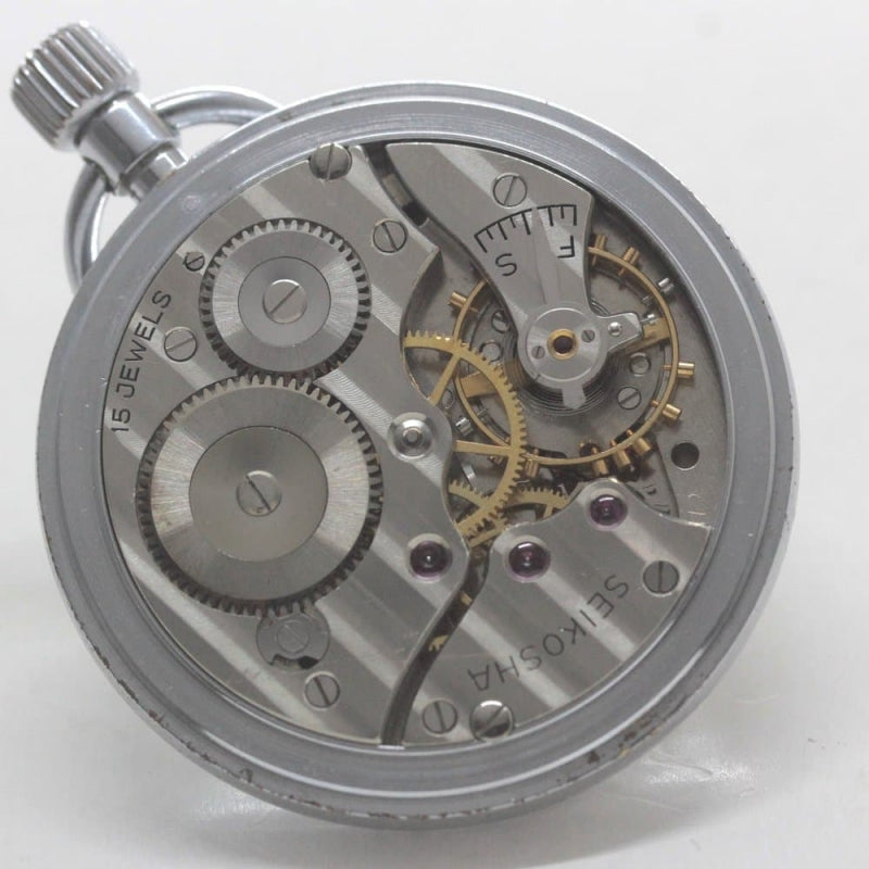 昭和の19セイコー鉄道時計/国鉄四国/15石/秒針止め機能/絶版時計/19seiko-1301