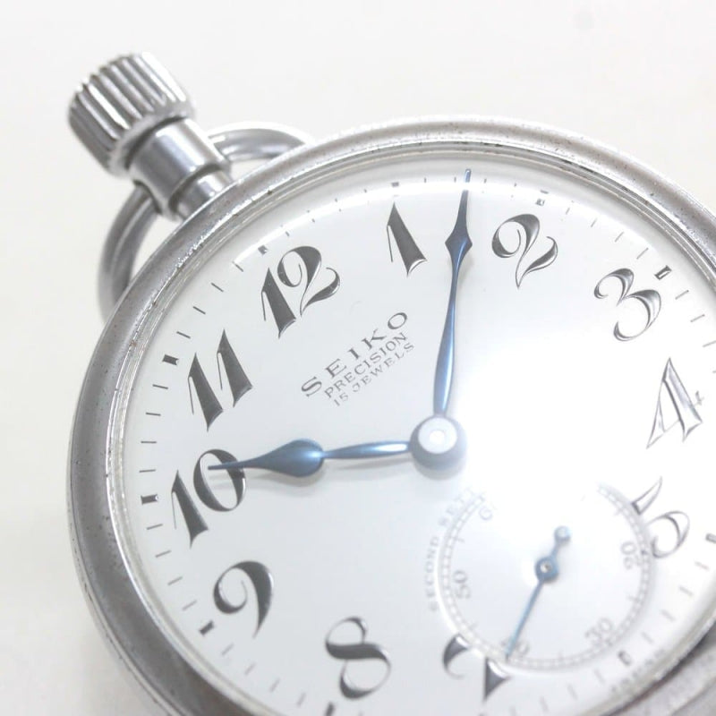 昭和の19セイコー鉄道時計/国鉄四国/15石/秒針止め機能/絶版時計/19seiko-1301