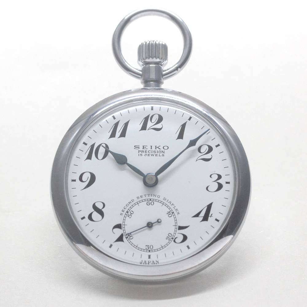 昭和の19セイコー鉄道時計/15石/ダイアフレックス/19seiko-1303