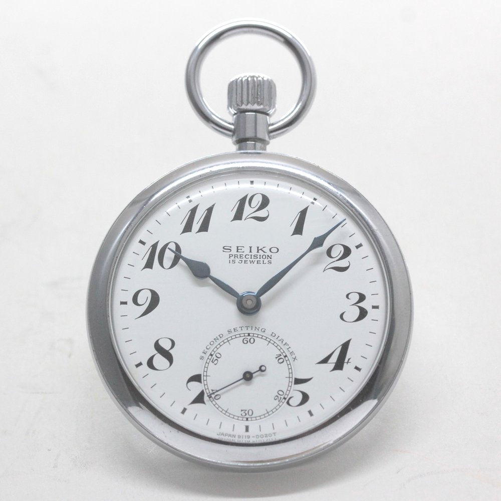 昭和の19セイコー鉄道時計/15石/ダイアフレックス/19seiko-1309