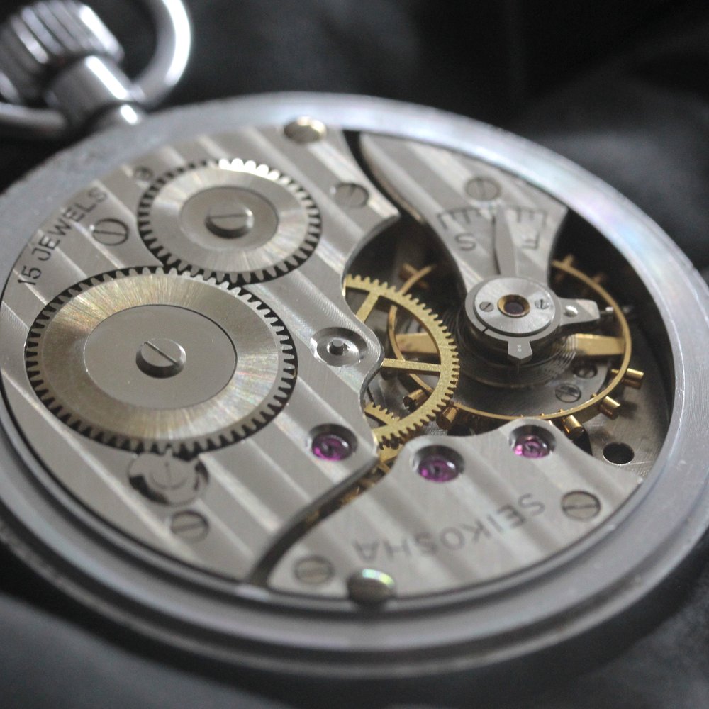 昭和の19セイコー鉄道時計/15石/ダイアフレックス/19seiko-1309