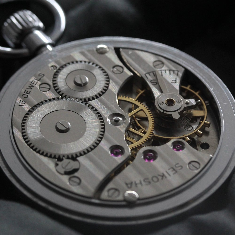 19セイコー プレシジョン 懐中時計 / 19セイコー/昭41 1067 東鉄/15石 / 絶版時計 /19seiko-1330