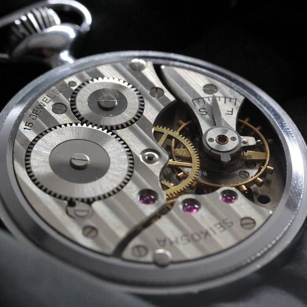 昭和の19セイコー鉄道時計/15石/ダイアフレックス/19seiko-1336