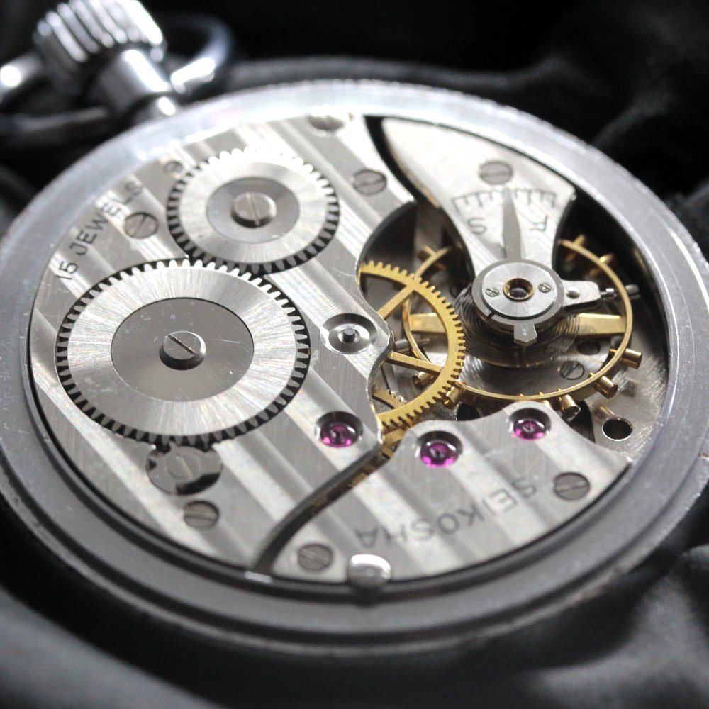 19セイコー プレシジョン 懐中時計 / 19セイコー/昭40 中支838 国鉄/15石 / 絶版時計 /19seiko-1343