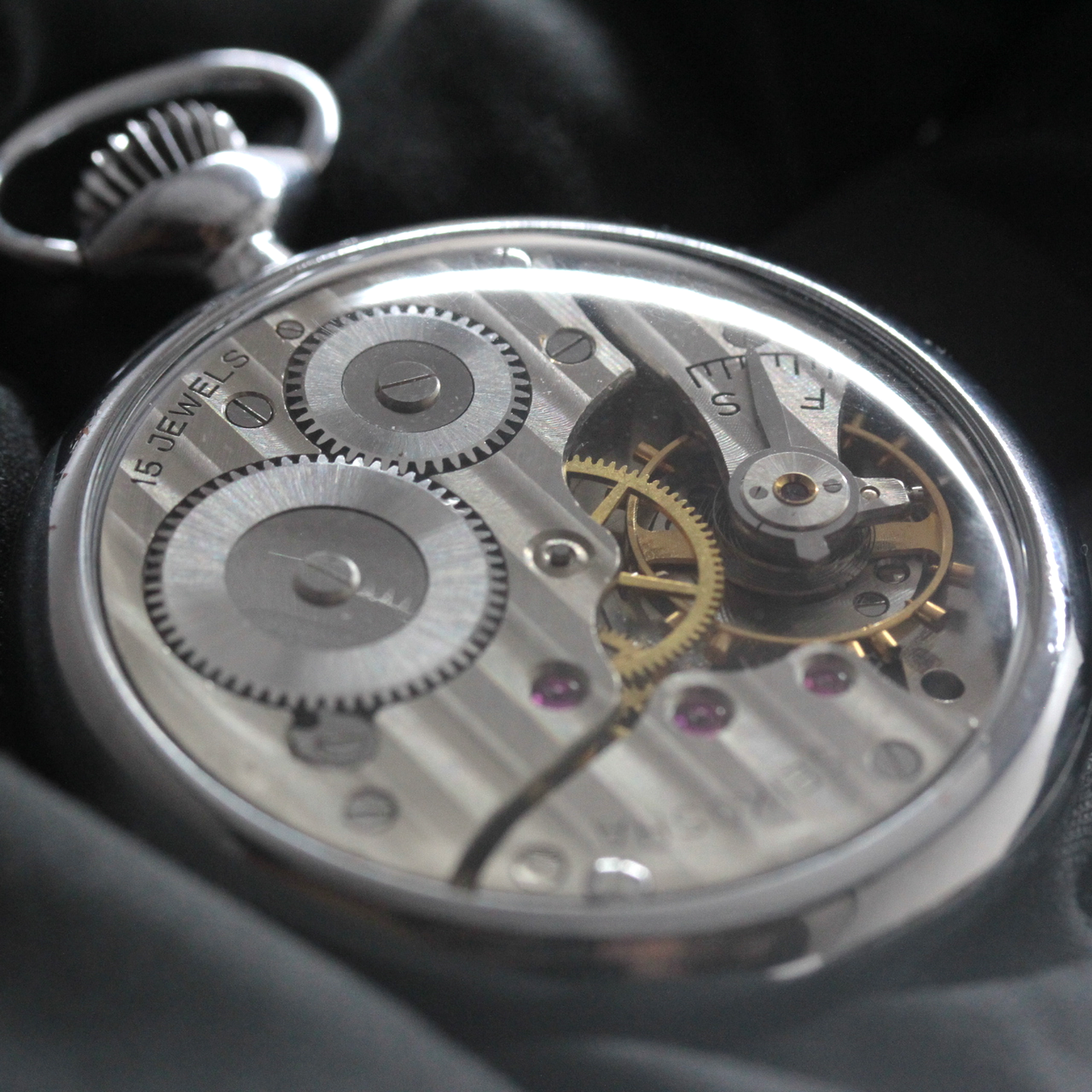コート・ド・ジュネーブのムーブメントをシースルーバックにカスタム 電電公社スタイル 19seiko-costom25